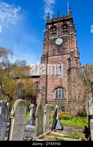 St.-Petri Kirche in Woolton, Liverpool. Stockfoto