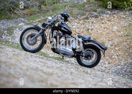 Harley Davidson Ironhead Sportster XLH. Gebaut 1975. Stockfoto