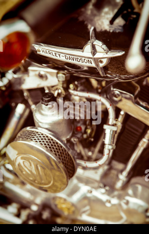 Harley Davidson hautnah Stockfoto