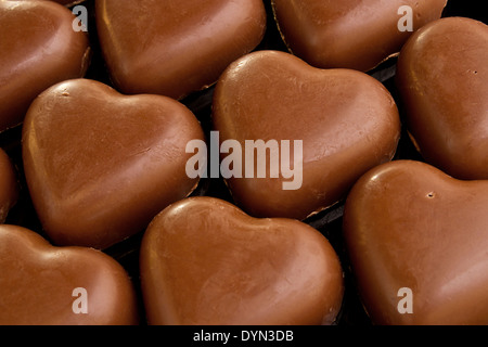 Schokolade Liebe Herzen ein großes Valentinstag Geschenk Stockfoto