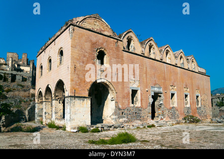 Kayakoy Dorf, Kirchenruine, Türkei Stockfoto