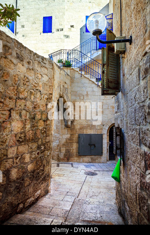 Eine Straße in das armenische Viertel, Jerusalem Stockfoto