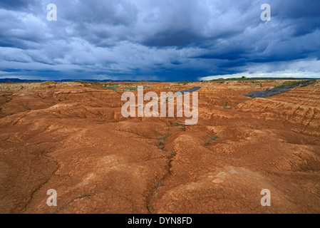 Bardenas Reales, Naturpark, Biosphere Reserve, Navarra, Spanien Stockfoto
