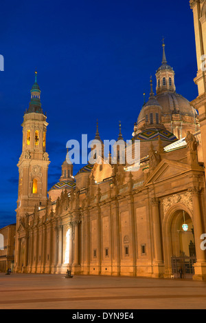 Zaragoza, El Pilar Quadrat, Basilica del Pilar, Saragossa, Aragon, Spanien Stockfoto