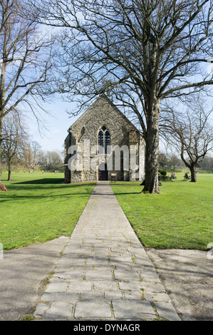 Die Guildhall Priory Park Chichester West Sussex UK.  Als ein Franziskaner Kloster zwischen 1269 und 1282 erbaut Stockfoto