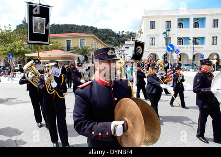 Griechenland-ionische Zakynthos Insel Ostern gut Freitag religiöse Prozession Stockfoto