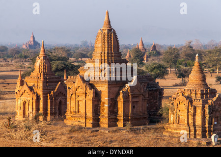 Sonnenaufgang in der alten Stadt Bagan Myanmar Burma Stockfoto