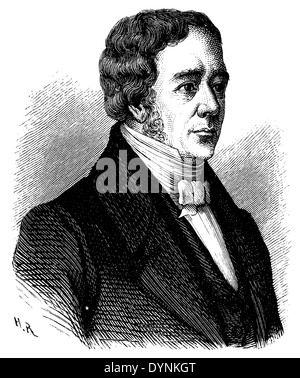 Hans Christian Oersted (geb. 14. August 1777, gestorben 9. März 1851) Stockfoto