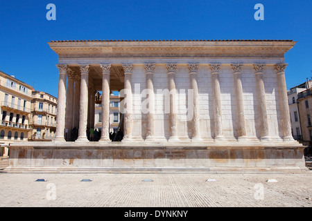 Römische Tempel Maison Carree in Nimes, Frankreich. Stockfoto