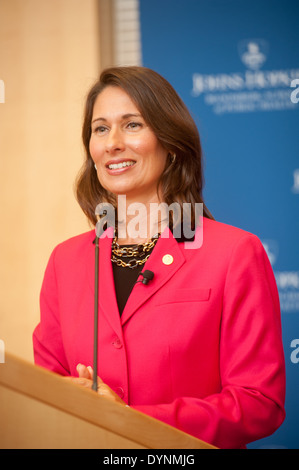 Deborah Hersman, amtierender Vorsitzender des National Transportation Safety Board (NTSB) Stockfoto