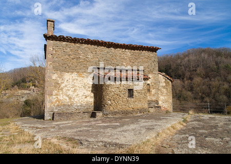 Santa Magdalena Kapelle in Rupit, Katalonien. Stockfoto