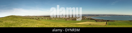 Panorama von Studland von Ballard, Dorset Stockfoto