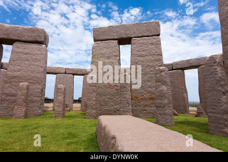 Esperance Stonehenge ist eine vollständige Nachbildung des Orgininal in Großbritannien, wie sie um 1950 v. Chr. hätte Stockfoto