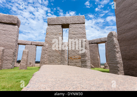 Esperance Stonehenge ist eine vollständige Nachbildung des Orgininal in Großbritannien, wie sie um 1950 v. Chr. hätte Stockfoto