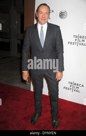 New York, NY, USA. 21. April 2014. Kevin Spacey besucht Tribeca Gespräche: nach dem Film: "jetzt: In the Wings auf der Weltbühne" während des 2014 Tribeca Film Festival am BMCC Tribeca PAC am 21. April 2014 in New York City © Dpa picture-Alliance/Alamy Live News Stockfoto