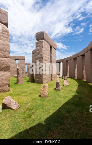 Esperance Stonehenge ist eine vollständige Nachbildung des Orgininal in Großbritannien, wie sie um 1950 v. Chr. hätte Stockfoto