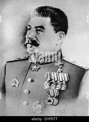 Joseph Stalin (1878-1953), Führer der Sowjetunion Stockfoto