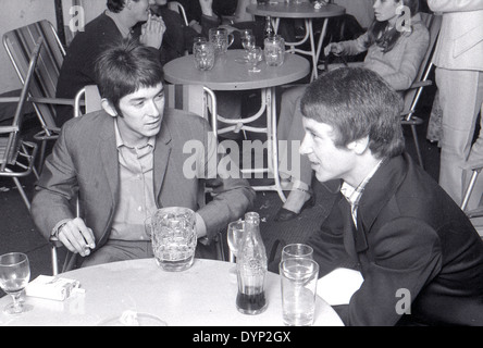 SMALL FACES UK-pop-Gruppe beim Windsor Jazz & Blues Festival, England, 11. August 1967. Ian McLagan auf der linken Seite und Kenney Jones Stockfoto