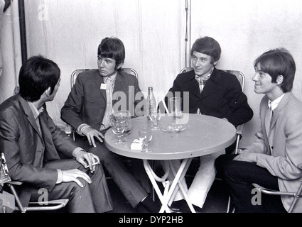 SMALL FACES UK-pop-Gruppe beim Windsor Jazz & Blues Festival, England, 11. August 1967 - siehe Beschreibung unten für Namen Stockfoto