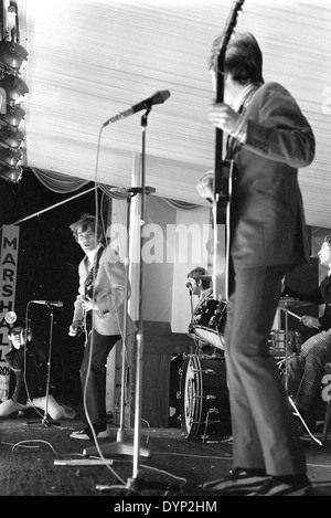 SMALL FACES UK-pop-Gruppe beim Windsor Jazz & Blues Festival, England, 11. August 1967 mit Steve Marriott auf der linken Seite Stockfoto