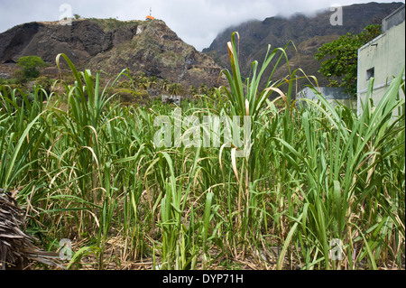 Paul - ein kleines Dorf an der östlichen Küste von Santo Antao-Insel in den Schären von Cabo Verde aus Afrika. Stockfoto