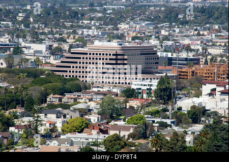 Blick auf Culver Stadt von Baldwin Hills Scenic Overlook in Los Angeles, CA Stockfoto