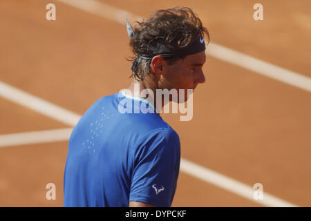 Barcelona, Spanien. 23. April 2014. BARCELONA - Spanien - 23 APRIL: Rafa Nadal während des Spiels zwischen Rafael Nada und Albert Ramos für Barcelona Open Banc Sabadell, 62 Trofeo Conde de Godo, gespielt an der Tennis-RC-Barcelona am 23. April 2014. (Foto: Aline Delfim/Urbanandsport) Bildnachweis: Aline Delfim/NurPhoto/ZUMAPRESS.com/Alamy Live-Nachrichten Stockfoto