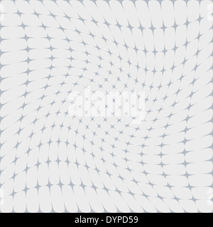 Zusammenfassung Hintergrund mit gebogenen Sternenmuster in weißen und grauen Farben Stockfoto