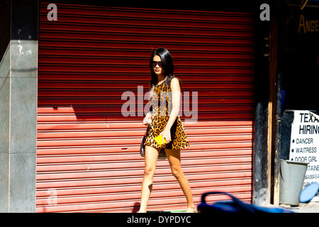 Straßenleben in Angeles City, Luzon, Philippinen Stockfoto