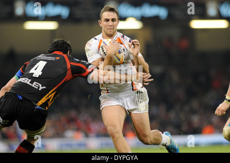 RaboDirect Pro 12 - Judgement Day im Millennium Stadium in Cardiff - Fischadler V Drachen Rugby. Stockfoto