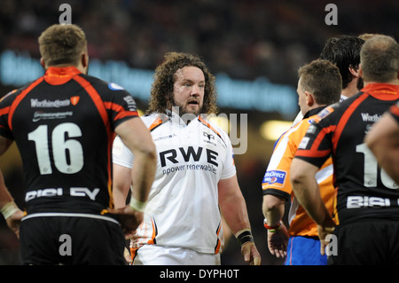 RaboDirect Pro 12 - Judgement Day im Millennium Stadium in Cardiff - Fischadler V Drachen Rugby. Stockfoto