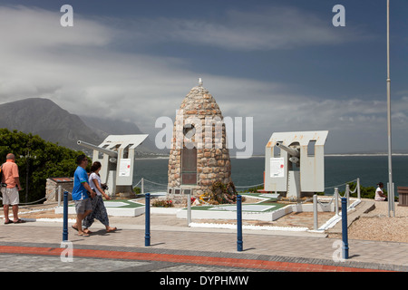 Das Kriegerdenkmal in Hermanus, Western Cape, Südafrika Stockfoto