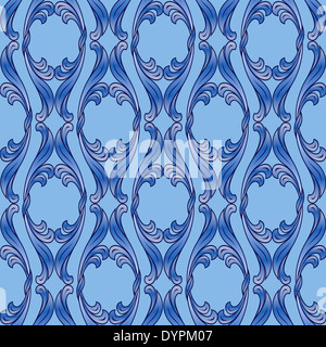 Zusammenfassung Hintergrund mit Blumenmuster blau Farben Stockfoto