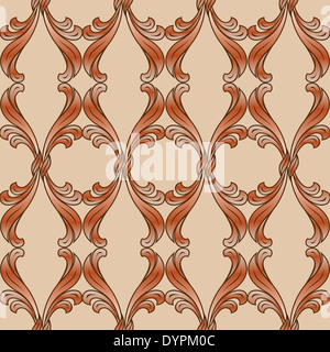 Zusammenfassung Hintergrund mit Blumenmuster in Brauntönen Stockfoto