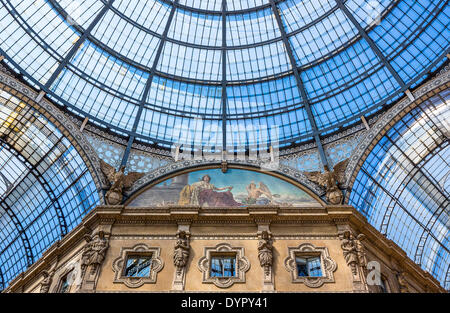 Mailand, Italien. 23. April 2014. überdachten Glasgalerie Vittorio Emanuele Galerie Credit: wirklich Easy Star/Alamy Live News Stockfoto