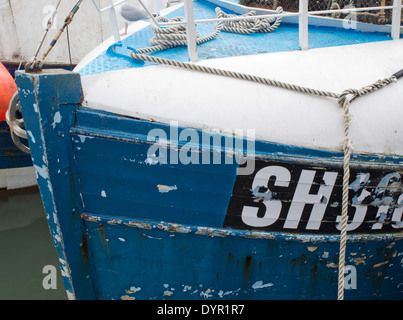Studie über die Vorderseite von einem traditionellen Fischerboot hautnah Stockfoto
