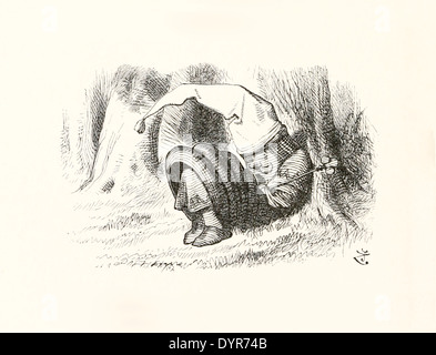John Tenniel (1820-1914) Illustration aus Carrolls "Through the Looking-Glass", veröffentlicht im Jahre 1871. Stockfoto