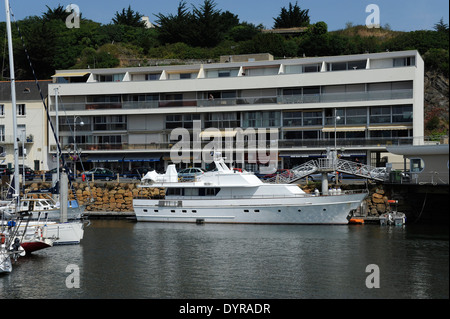 Binic Hafen in der Nähe von Saint-Brieuc, Côtes-d ' Armor, Bretagne, Bretagne, Frankreich Stockfoto
