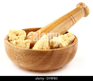 Bengali Cuisine Daler Bori gemacht von Wachs Kürbis mit Urad Dal Stockfoto