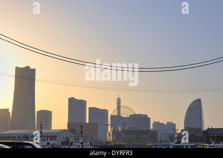 Blick über die Innenstadt, Yokohama, Japan Stockfoto