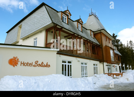 Alten Stil high Class Hotel im slowakischen Tatra. Stockfoto
