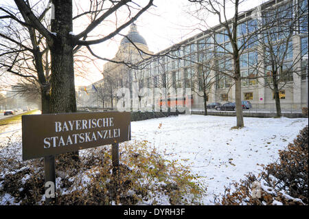 Der Bayerischen Staatskanzlei in München, 2011 Stockfoto