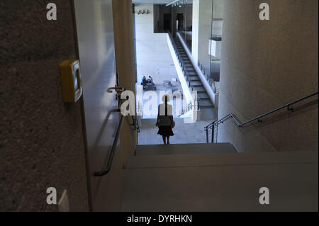 Der Neubau der Hochschule für Film und Fernsehen und die staatliche Museum der ägyptische Kunst in München, 2011 Stockfoto