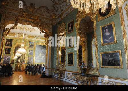 Der rekonstruierte "Green Gallery" in der Residenz in München, 2011 Stockfoto