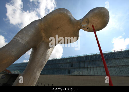 Der Neubau der Hochschule für Film und Fernsehen und die staatliche Museum der ägyptische Kunst in München, 2011 Stockfoto