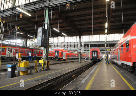 Fahrzeug-Modernisierung bei DB Regio Bayern in die Reparatur funktioniert Pasing, 2011 Stockfoto