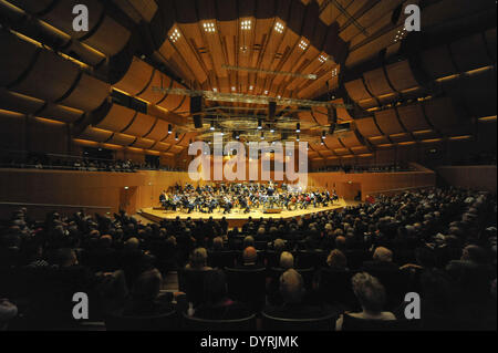 Der Bayerische Rundfunk-Sinfonieorchester bei der Generalprobe in München, 2011 Stockfoto