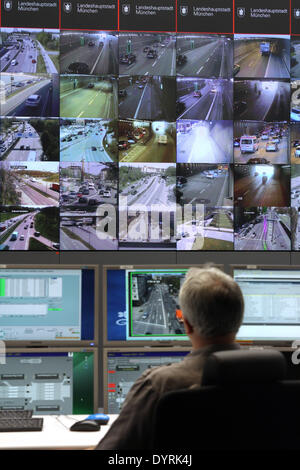 Traffic Control Centre in München, 2012 Stockfoto