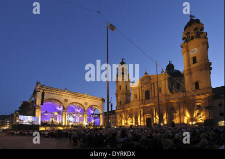 "Klassik am Odeonsplatz" in München, 2012 Stockfoto