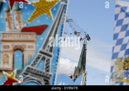 Fahrgeschäft auf dem Oktoberfest in München, 2012 Stockfoto